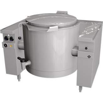 MKN elektrische kookketel 150 L (elektrisch kantelbaar), mengkraan
