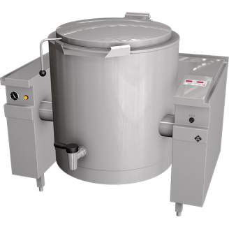 MKN elek. kookketel 200 L (elek. kantelbaar & EcoControl), mengkraan