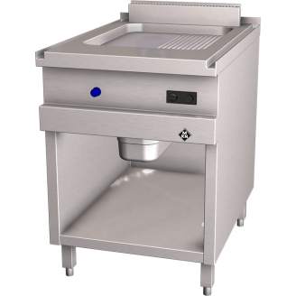 MKN gas bakplaat half geribbeld, 850-serie, 2061102
