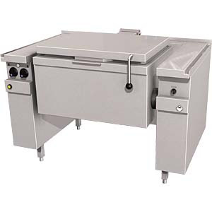 MKN gas braadslede 2/1 GN, 80 L, RVS bodem, elek. kantelbaar 850-serie