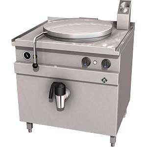 MKN gas kookketel 60 L, RVS ketel & dubbelwandig deksel, 700-serie