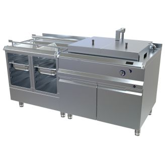 MKN friteuse K&Ouml;LN met FrySafe, 32 kW, uitschepsysteem links