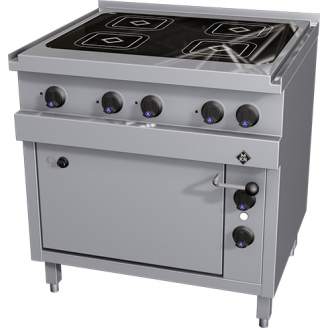MKN 4-zones keramisch fornuis met elektrische oven, 2123403