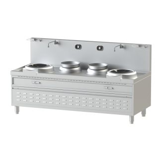 Nayati woktafel - NEWI 22-90 W2N2, 2 zone inductie wok