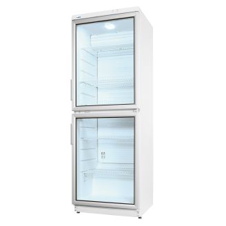 NordCap CD 350-2 LED glasdeur koelkast - wit - 350 liter