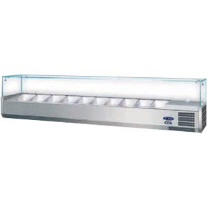 NordCap opzetkoelvitrine - glasopbouw, 10 x 1/4 GN - PA 14-200