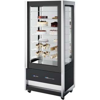 ISA panorama koelvitrine kristallen toren 930 RV TN ZWART