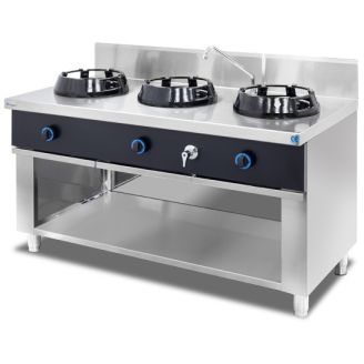 NTGas standaard Aziatisch wok fornuis MOB/03-3V-WL 3 branders