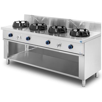 NTGas standaard Aziatisch wok fornuis MOB/04-4V-WL 4 branders