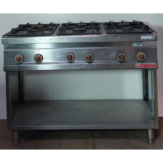 Occasion Berto's 6-vlams gaskooktafel