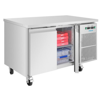 Polar U-Serie Koel-Vrieswerkbank Met 2 Deuren 124L