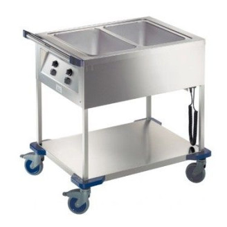 Outlet B.PRO Bain-marie wagen  2 x 1/1 GN