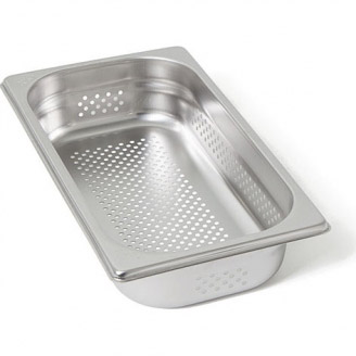 Rieber RVS geperforeerde gastronorm bak - zonder grepen - 1/3 GN - 65 mm. - 13064