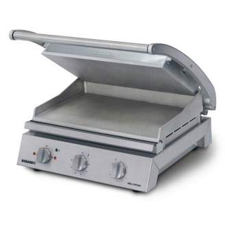 Roband Grill Station voor 8 sandwiches, geribbelde bovenplaat
