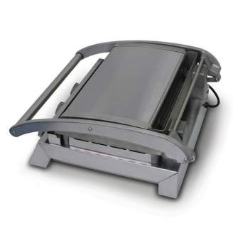 Roband Grill Station voor 8 sandwiches, geribbelde bovenplaat