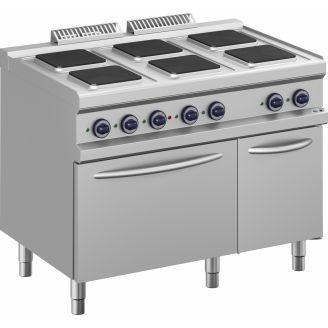 Roeder 6-plaats elek. kooktafel op heteluchtoven 5,3 kW - BK7MPQ711FE