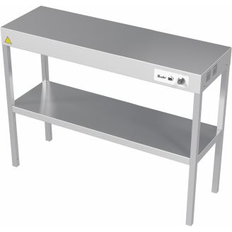 Roeder Pine dubbele, deels verwarmde etag&egrave;re, 1400x400 mm