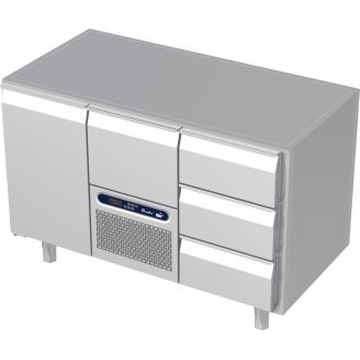 Roeder Acer koelwerkbank - 3 secties - deur | motor + lade | 3 lade