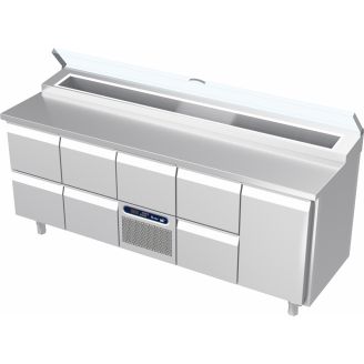 Roeder Acer saladi&euml;re - 5 secties - 2x 2 la, motor + la, 2 la | deur