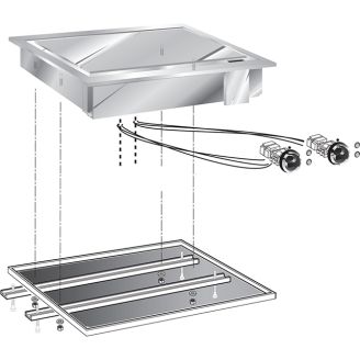 Gastro-inox roeder drop-in bakplaat