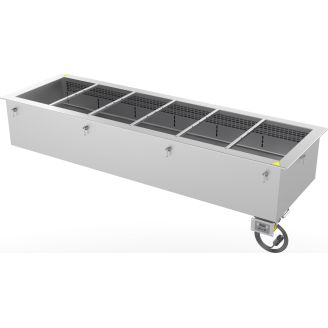 Roeder elektrische drop-in bain-marie droog 6x 1/1 GN