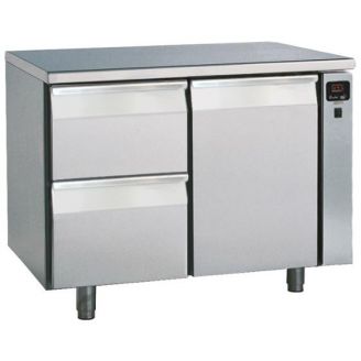 Roeder koelwerkbank, 2 laden en 1 deur, separaat, PLUX2C2-S