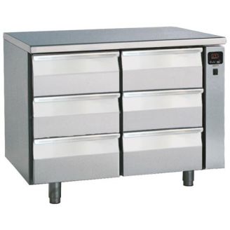 Roeder koelwerkbank, 6 laden, separaat, PLUX2T6-S