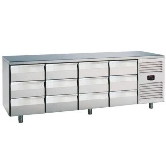 Roeder koelwerkbank, 12 laden, PLUX4T12