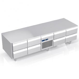 Roeder Acer onderbouw koeling, 8 laden, zonder bovenblad, ROE-LKB-C8