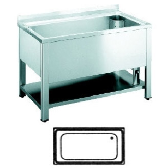 Roeder RVS Pannenspoeltafel, 700 mm diep, BM120171