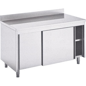 Roeder RVS werkkast met onderkast, 700 mm diep, BN140071