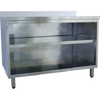 Roeder RVS werktafel met onderkast, 600 mm diep, BG180060