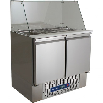 Roeder saladi&euml;re - BTSS2G - 2 deuren, 1x 1/1 GN, 3x 1/3 GN, 3x 1/6 GN