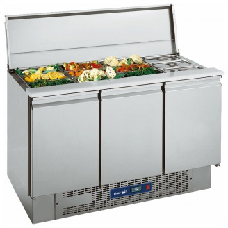 Roeder saladi&euml;re - BTSS3S - 3 deuren, 1x 1/1 GN, 6x 1/3 GN, 6x 1/6 GN