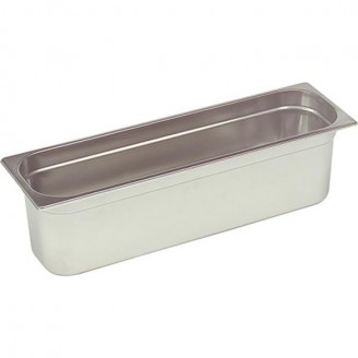 Showroommodel RVS gastronormbak 2/4 GN 65 mm.