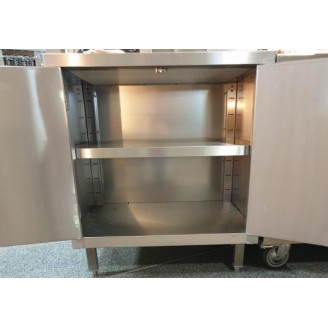 Occasion Showroommodel RVS maatwerk werkkast