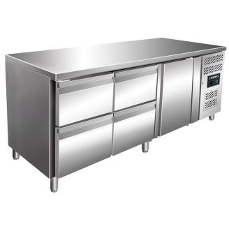 Saro 1-deurs / 2x 2-lades koelwerkbank KYLJA 3140 TN