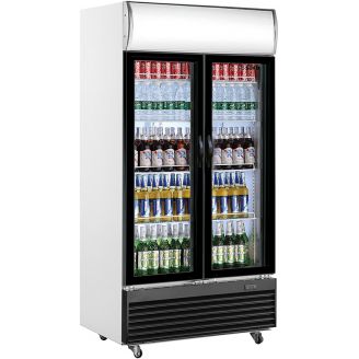 Saro 2-deurs glasdeur koelkast GTK 800