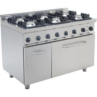 Saro 6-pits kooktafel met oven