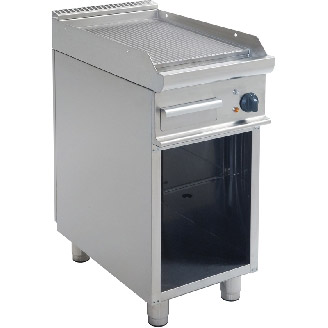 Saro elektrische bakplaat geribbeld E7/KTE1BAR