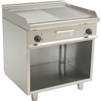 Saro elektrische bakplaat glad/geribbeld E7/KTE2BAM