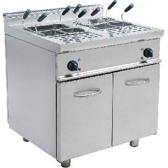 Saro elektrische dubbele pastakoker 2x 28 liter E7/KPE2V80