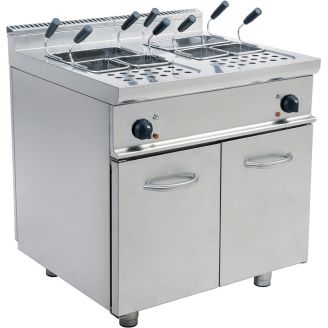 Saro elektrische dubbele pastakoker 2x 28 liter E7/KPE2V80