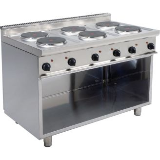 Saro elektrische kookplaat 6 ronde platen - 2.6kW