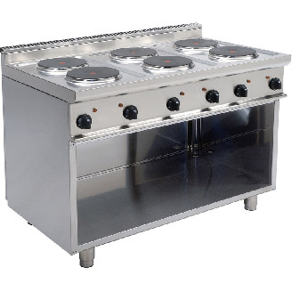 Saro elektrische kookplaat 6 ronde platen - 2.6kW