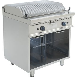 Saro gas dubbele lavasteengrill E7/BS2BA