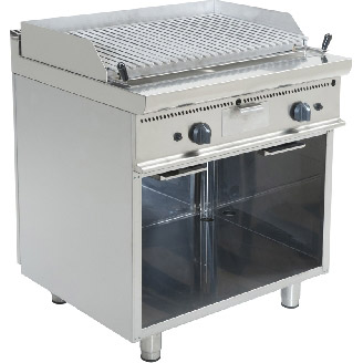 Saro gas dubbele lavasteengrill E7/BS2BA