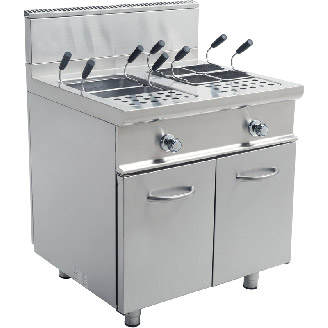 Saro gas dubbele pastakoker 2x 28 liter E7/KPG2V80