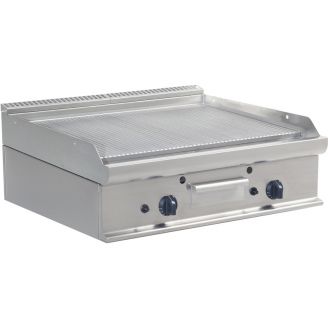 Saro gas geribbelde dubbele bakplaat E7/KTG2BBR