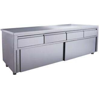 Saro schuifdeurkast - 4 lades 2000x700mm